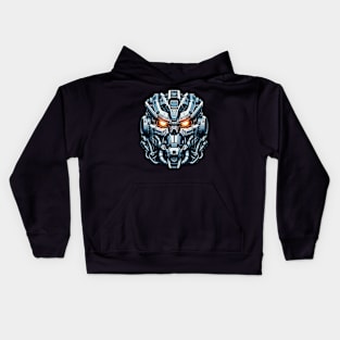 Biomech Skull S01 D93 Kids Hoodie